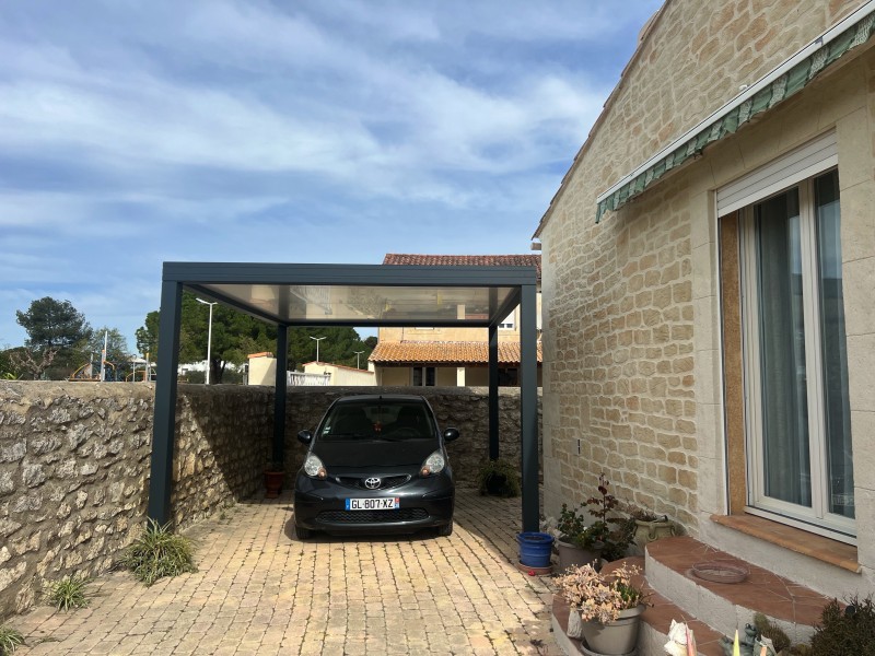 Pose d’un Carport à Bellegarde près d’Arles avec Pro PVC